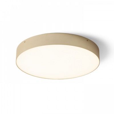 LARISA R 40 Stropní, přisazené svítidlo, těleso kov, povrch perloťová zlatá, difuzor plast opál, LED 50W, 4000lm, teplá 3000K, Ra80, 230V, IP20, rozměry d=400mm, h=58mm