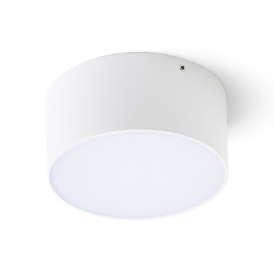 LARISA OUT 12 Stropní, přisazené svítidlo, kov, bílá, difuzor plast opál, LED 10W, 870lm, přepínač CCT teplá 3000K/neutrální 4000K/denní 6000K, Ra80, 230V, IP65, rozměry d=123mm, h=60mm