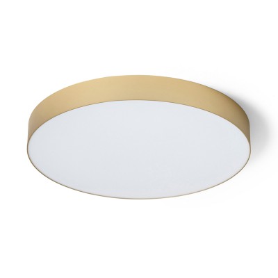 LARISA R 60 Stropní, přisazené svítidlo, kov, zlatá perleť, difuzor plast opál, LED 100W, 7500lm, přepín CCT teplá 3000K/neutrální 4000K/denní 6000K, Ra80, stmívatelné TRIAC, 230V, IP20, rozměry d=600mm, h=68mm