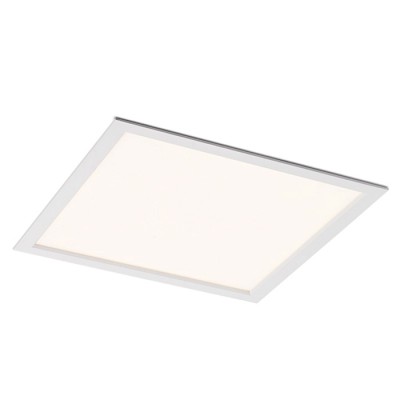 STRUCTURAL LED 40x40 Stropní, vestavné svítidlo, základna hliník, povrch bílá, difuzor plast opál, LED 40W, teplá 3000K, 2918lm, 230V, trafo na kabelu, IP20, rozměry 400x400mm, h=40mm, spodní montáž SDK