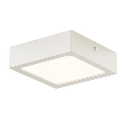 SLENDER SLIM SQ 9 NIKL MAT VÝPRODEJ Stropní svítidlo, těleso hliník, povrch nikl mat, difuzor plast opál, LED 8W, teplá 3000K, 800lm/cca 40W žár, 230V, IP20, tř.1, 90x90mm, h=25mm