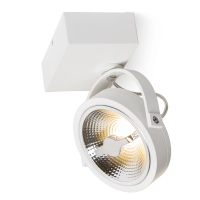 KELLY LED I Stropní, bodové, svítidlo, nastavitelný směr svícení, těleso hliník, povrch bílá, LED 1x12W, teplá 3000K, vyzař. úhel 24°, 600lm, 230V, IP20, rozměry 82x40x130mm