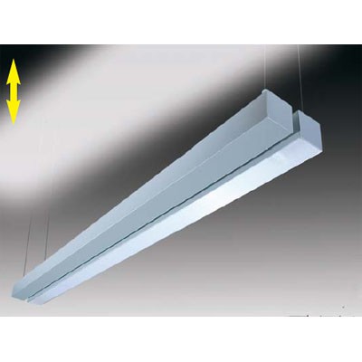 Závěsné svítidlo Závěsné svítidlo WEGA F, elox, prizma, 2x80W, G5, 230V, IP20, 1570x120x50mm, záv=800mm