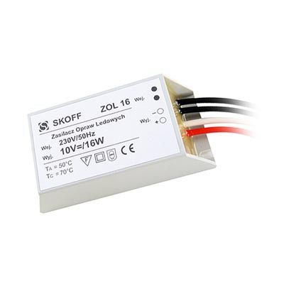 LEDFEEDER-ZOL16 Napájecí zdroj pro LED 230V/10V-16W, 90x43x29mm
