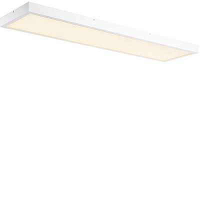 PANEL Stropní přisazené svítidlo, těleso hliník, povrch bílá, difuzor plast, LED 45W, 3400lm, neutrální 4000K, stmívatelné DALI, 230V, IP20, tř.1, rozměry 1195x295x50mm.