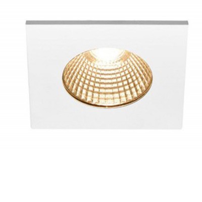MARBELLA čtvercové IP65/IP20 do koupelny Stropní, podhledové bodové svítidlo, těleso hliník, povrch bílá mat, LED 7,3W, 440lm, teplá 1800K-3000K dim to warm, stmív Triac, 230V, do koupelny IP65/IP20, rozměry 80x80x37mm