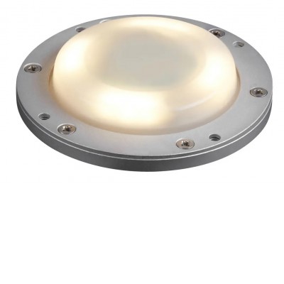 SMALL PLOT LED modul pro podlahové přisazené svítidlo, základna hliník, difuzor plast opál, LED 3W, 240lm, teplá 3000K, Ra80, 24V, IP67, rozměry d=71mm, h=14mm, krytka SAMOSTATNĚ