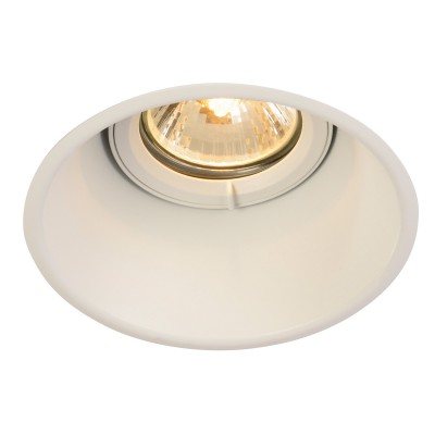 HORN LED Stropní vestavné bodové svítidlo, výklopné +-20°, těleso kov povrch bílá mat, pro žárovku 1x50W, GU10 ES50, 230V, IP20, rozměry d=106mm h=163mm