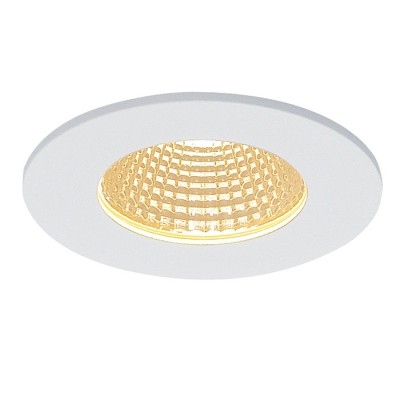 PATTA-I Stropní, vestavné, bodové, svítidlo, těleso hliník, povrch bílá mat, sklo čiré, LED 12W, teplá 3000K, 630lm, vyzař. 38°, Ra80, stmívat triac, vč trafa na kab 230V/500mA/IP20, IP65, 83x83mm, h=45mm