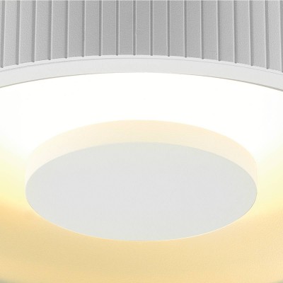 OCCULDAS LED 26W 15W Stropní přisazené svítidlo, těleso hliník a ocel, povrch bílá, LED 26W, 1500lm, teplá 3000K, stmívatelné TRIAC, 230V, IP20, tř.1, rozměry d=230mm, h=85mm.