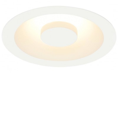 COMFORT CONTROL LED Stropní vestavné svítidlo, těleso hliník a ocel, povrch vnější bílá, LED 15W, 810lm, teplá 3000K, stmívatelné TRIAC, 230V, IP20, rozměry d=140mm.