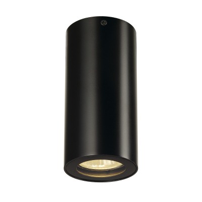 AESTUS 1x35W GU10 Stropní svítidlo, těleso hliník černá, mosaz, pro žárovku 1x35W, GU10, 230V, rozměry d=67mm h=140mm, svítí dolů