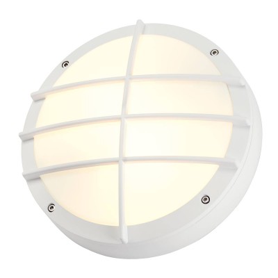 BULAN GRID CW Nástěnné nebo stropní venkovní svítidlo, těleso hliník, povrch bílá/šedá/černá antracit, difuzor plast opál, pro žárovku 2x25W, E27, IP44, rozměry d=275mm, h=85mm.