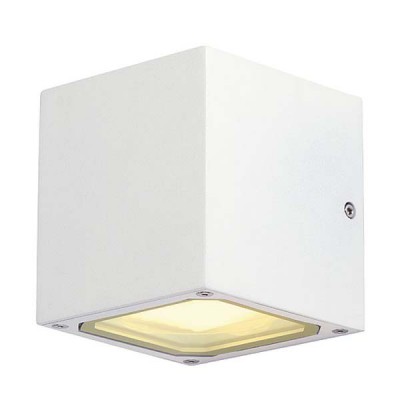 PLAYGROUD CUBE Nástěnné svítidlo těeso hliník povrch bílá, černá antracit, hnědá rezavá, difuzor sklo mat, pro LED 2x9W, GX53, 230V, IP44, zař.tř.1, rozměry 115x108x110mm, svítí nahoru/dolů