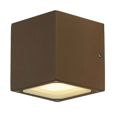 PLAYGROUD CUBE Nástěnné svítidlo, těleso hliník, povrch černá antracit, difuzor sklo mat, pro LED 2x9W, GX53, 230V, IP44, tř.1, rozměry 115x108x110mm, svítí nahoru/dolů