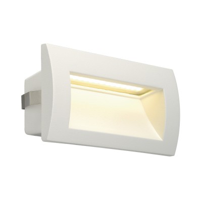 DOWNUNDER OUT LED M Vestavné venkovní svítidlo do stěny, těleso hliník, povrch bílá, šedostříbrná, antracitová, difuzor plast, LED 1X3,3W, teplá 3000K, 230V, IP55, rozměry 140X70X70mm, vč. montážního boxu, svítí dolů