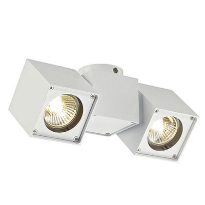 ALTRA DICE SPOT2 Stropní bodové svítidlo, nastavitelný směr svícení materiál hliník, povrch bílá, pro žárovku 2x50W, GU10 ES50, 230V, IP20, 225x100x70mm