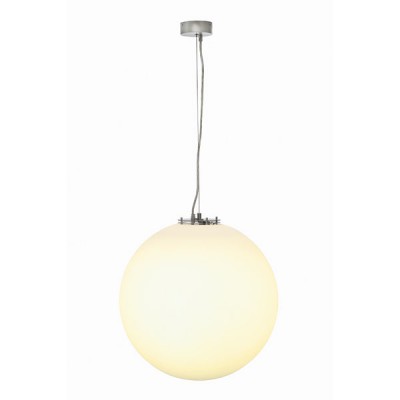 KORALIN 25 1x24W E27 230V Závěsné svítidlo, základna kov, povrch šedostříbrná, difuzor plast mat, pro žárovku 1x24W, E27, 230V, IP20, tř.1, rozměry d=400mm/500mm, závěs l=2000mm,