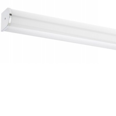 MARKER Nástěnné svítido do koupelny, těleso hliník a plast, povrch chrom, difuzor plast opál, LED 10W, 1398lm, neutrální 4000K, 230V, IP44, tř.2, rozměry 605x54x65mm.