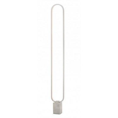 OSTAJ FL 24W Stojací lampa, základna černý mramor, těleso hliník, povrch bílá, difuzor plast opál, LED 24W, 1200lm, teplá 3000K, stmívání, 230V, IP20, tř.2, rozměry 180x1490x25mm.