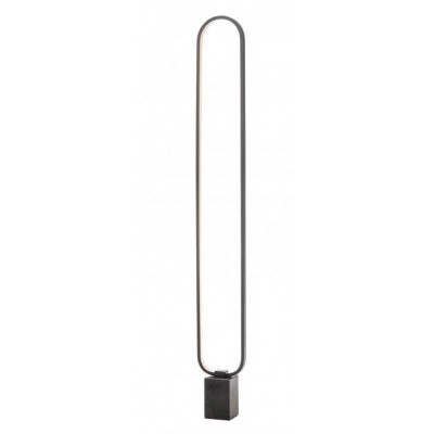 OSTAJ FL 24W Stojací lampa, základna černý mramor, těleso hliník, povrch černá/bílá/zlatá mat, difuzor plast opál, LED 24W, teplá 3000K, stmívání, 230V, IP20, tř.2, rozměry 180x1490x25mm.