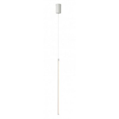 MIRKA HL 9W Závěsné svítidlo, těleso hliník, povrch bílá, dif plast opál, LED 9W, 1061lm, teplá 3000K, Ra80, 230V, IP20, tř.2, rozměry d=17mm, h=630mm, vč závěs kabelu l=1930mm, lze zkr.