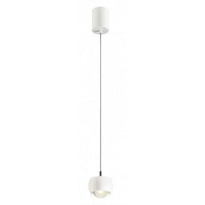 VAREL HL 12W Závěsné svítidlo, těleso hliník, povrch bílá, dif plast opál, LED 12W, 930lm, teplá 3000K, 230V, IP20, rozměry d=96mm, vč.záv.kabelu l=1900mm, lze zkrátit, svítí nahoru/dolů.