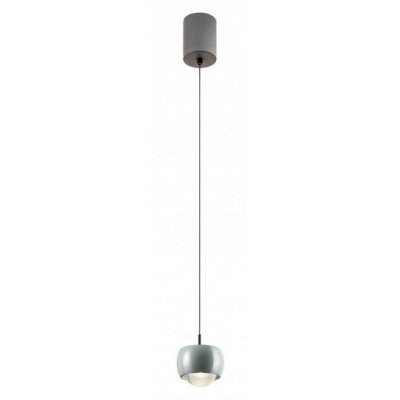 VAREL HL 12W Závěsné svítidlo, těleso hliník, povrch sv. šedá, dif plast opál, LED 12W, 930lm, teplá 3000K, 230V, IP20, rozměry d=96mm, vč.záv.kabelu l=1900mm, lze zkrátit, svítí nahoru/dolů.