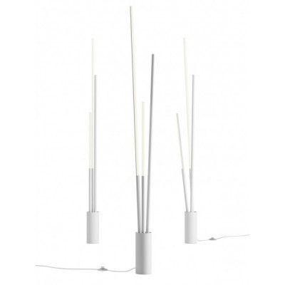 VASK FL 36W CCT STEP Stojací lampa, těleso hliník, povrch bílá, difuzor plast opál, LED 36W, 4480lm, přepín CCT teplá 3000K-neutrální 4000K, stmívání STEP, 230V, IP20, tř.2, rozměry d=100mm, h=1640mm.