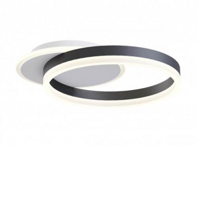FESTU PL/WL 28W CCT Nástěnné nebo stropní svítidlo, těleso kov, povrch bílá a černá/zlatá mat, dif plast opál, LED 28W, 3388lm-3955lm, přepín CCT teplá 3000K-denní 6000K, Ra90, 230V, IP20, tř.2, rozměry 360x74x300mm.