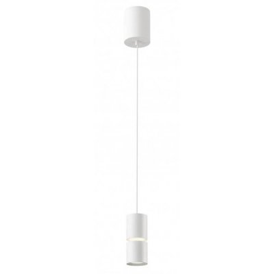 MATATA HL 12W Závěsné bodové svítidlo, těleso hliník, povrch bílá, dif plast opál, LED 12W, 1100lm, teplá 3000K, 230V, IP20, tř.2, rozměry d=68mm, h=160mm, vč závěs kabelu l=1500mm, lze zkrátit.