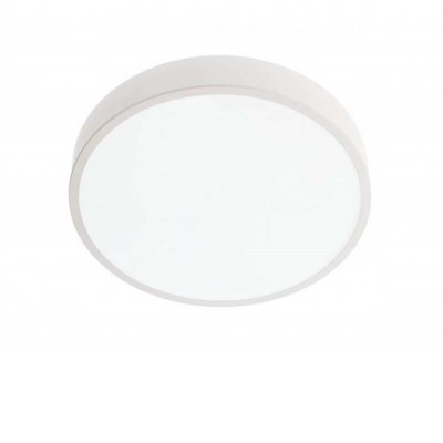 KNOB Stropní svítidlo, těleso kov, povrch bílá mat/zlatá mat/černá mat, dif plast opál, LED 24W/1380lm, 36W/2180lm, CCT nastav teplota teplá 3000K-denní 6500K pomocí vypínače, 230V, IP20, tř.1, rozměry dle typu.