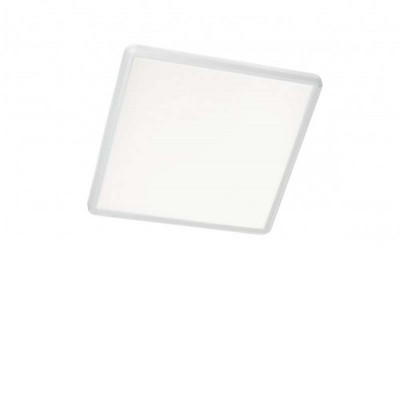 SYLVICO SQ 24W, IP54, CCT Stropní svítidlo, těleso plast bílá mat/černá mat, dif plast opál, LED 24W, CCT VYPÍNAČEM přepínatelná teplota teplá 3000K/neutráln 4000Kí/denní 6500K, 1900lm, 230V, do koupelny IP54, tř.2, rozměry 294x294x23mm, svítí nahoru/dolů.