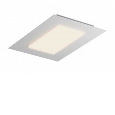 EXTURA RC 40W CCT Stropní svítidlo, těleso kov, povrch bílá, dif plast opál, LED 40W, 4600lm, přepín. CCT nastav teplota teplá 3000K-denní 6500K, Ra80, 230V, IP20, tř.2, rozměry 700x50x350mm.