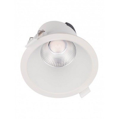 CHURKY BI 9W Stropní podhledové bodové svítidlo, těleso hliník, povrch bílá, LED 9W, 1100lm, neutrální 4000K, vyzař. úhel 40°, Ra80, 230V, IP20, tř.2, rozměry d=103mm, h=91mm.