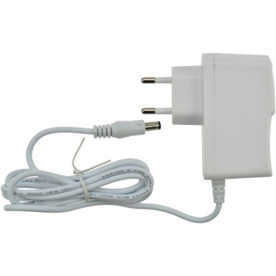 Síťový adaptér 12V, 12W Síťový adaptér do zásuvky, povrch bílá, vstup 230V, výstup 12V, 1A, 12W, IP20, s konektorem 5,5 x 2,1mm, ochrana proti zkratu, přetížení, přehřátí