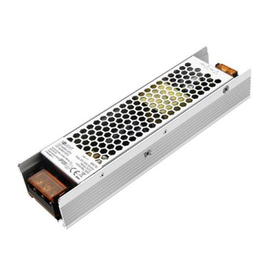 LED zdroj 24V, 100W Napájecí zdroj pro LED pásky, vstup 230V, výstup 24V, 100W, 4,17A, IP20, rozměry 170x48x28mm, ochrana proti zkratu a přetížení.