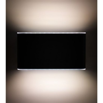 ASTRIDO WL 12W CCT IP54 Nástěnné venkovní svítidlo, těleso hliník, povrch černá, difuzor plast opál, LED 12W, 800lm, přep nastav. CCT teplota teplá 3000K-denní 6000K, Ra80, 230V, IP54, rozměry 175x90x45mm, svítí nahoru/dolů