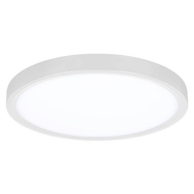 KRUIT 36W CCT Stropní svítidlo, těleso kov, povrch bílá, dif plast opál, LED 36W, 2700lm, dálk.ovl. nast. CCT teplá 3000K-denní 6500K, stmívání, 230V, IP20, rozměry d=300mm, h=30mm.