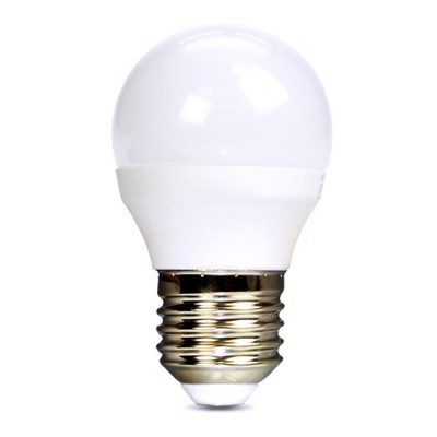 LED žárovka E27 MINIGLOBE d=45mm Světelný zdroj LED žárovka, základna kov, difuzor plast opál, LED 8W, 720lm, E27,  teplá 3000K, střední životnost 35.000h, rozměry d=45mm, l=82mm