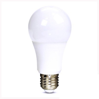 LED žárovka 10W, E27, A60 VÝPRODEJ Světelný zdroj LED žárovka, základna hliník, povrch bílá, difuzor plast opál, LED 10W, E27, A60, neutrální 4000K, 810lm, vyzař úhel 270°, stř. život. 25.000hod, 230V, rozměry d=60mm, h=117