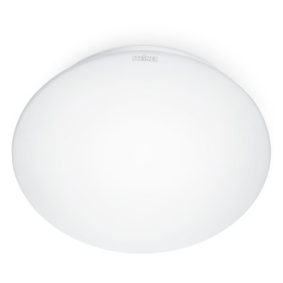 RS16LEDG-LED Stropní přisazené svítidlo, HF senzor, záběr 360°/160°, dosah 8m, čas 5s-15min, soumrak 2-2000lx, těleso plast, dif plast, LED 1x9,5W, neutrál 4000K, 940lm, 230V, do koupelny IP44, rozm 252x252x85mm