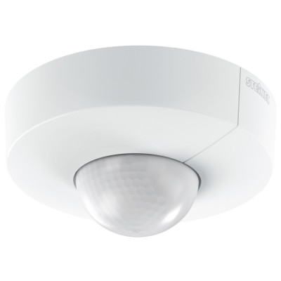 MRENTIV ROUND ČIDLO PIR PIR - kvalitní stropní přisazený pohybový senzor, záběr 360°/180°, dosah 23x6m, čas sepnutí 5s-15min, soumrak 2-1000lx, montážní výška 2,5-5m, max.2000W max 8 zářivek, teplota -20-50°C, 230V, IP54, 126x126x65mm