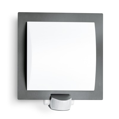 ANETRIA 1x60W E27 čidlo PIR Nástěnné venkovní svítidlo, PIR senzor, záběr 180°/90°, dosah 10m, čas 5s-15min, soumrak 2-2000lx, těl plast, dif plast, pro žárovku 1x60W, E27, 230V, IP44, tř.2. rozměry 230x240x80mm