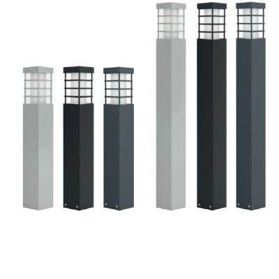 TASI II Sloupkové venkovní svítidlo, těleso hliník, povrch černá, stříbrná nebo šedočerná, difuzor plast opál, pro žárovku 1x18W, E27, 230V, IP54, rozměry dle typu