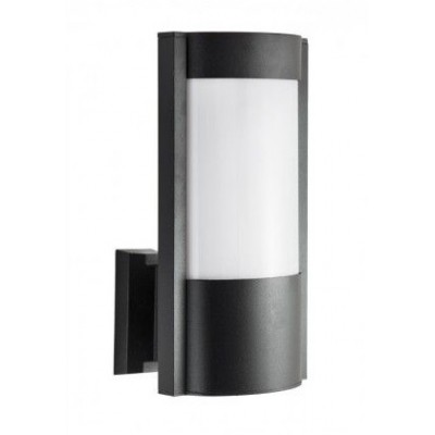 LISAN W Nástěnné venkovní svítidlo, oboustranný výstup světla, těleso hliník, povrch černá, difuzor plast opál, pro žárovku 1x60W, E27, 230V, IP54, rozměry 275x145x155mm