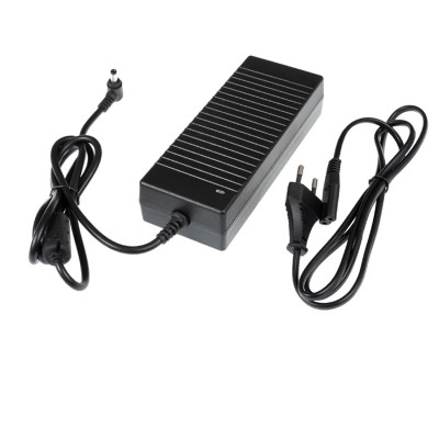Síťový adaptér, 12V, 120W Síťový adaptér do zásuvky pro LED pásky, černá, vstup 230V, výstup 12V, 10A, 120W, IP20, s konektorem 5,5/2,1mm, rozměry 170x39x73mm, kabel l=1m, ochrana proti zkratu, přetížení, přehřátí