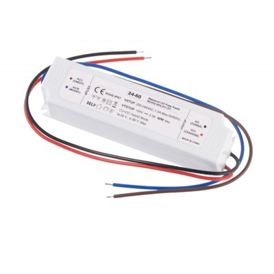LED zdroj 60W/100W/150W/200W, 24V, IP67 SELV Napájecí zdroj pro LED pásky, vstup 230V, výstup 24V, 60W/100W/150W/200W, IP67, tř.2, SELV, ochrana proti zkratu a přetížení