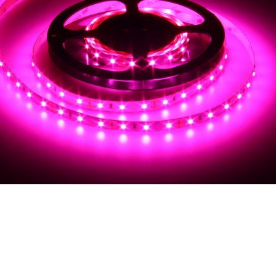 LED pásek GROW 60 LED/m, 12W/m, 12V Světelný zdroj, LED pásek GROW pro podporu růstu rostlin, 650nm, 60LED/metr, 12W/metr, 1200K, vyzař. úhel 120°, 12V, šřka w=10mm, délka 5000mm, dělitelnost 50mm, cena /1m