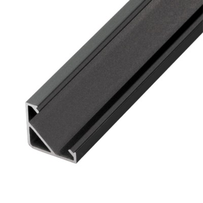 LAPAN 16x16mm Rohový profil pro LED pásky, pro výrobu lineárního svítidla, materiál hliník, povrch stříbrný/černý/bílý, max šířka LED pásků w=12mm, rozměry 16x16mm, délka dle typu
